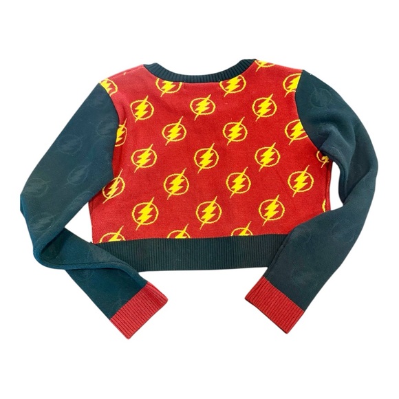 RARE Hero Within / Elhoffer Design DC Comics The Flash Cropped Cardigan. NWOT - Picture 2 of 8